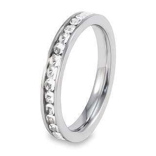 Foto 1 | Anillo West Coast Jewelry Elya De Acero Inoxidable Con Circonita De 2,5 Mm - Venta Internacional.