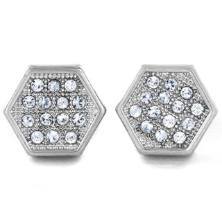 Foto 1 | Pendientes De Cristal Plateado Elya De West Coast Jewelry - Venta Internacional.