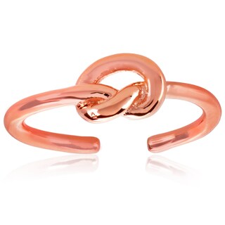 Foto 2 | Anillo West Coast Jewelry Elya Knot, Brazalete Chapado En Oro Rosa - Venta Internacional.