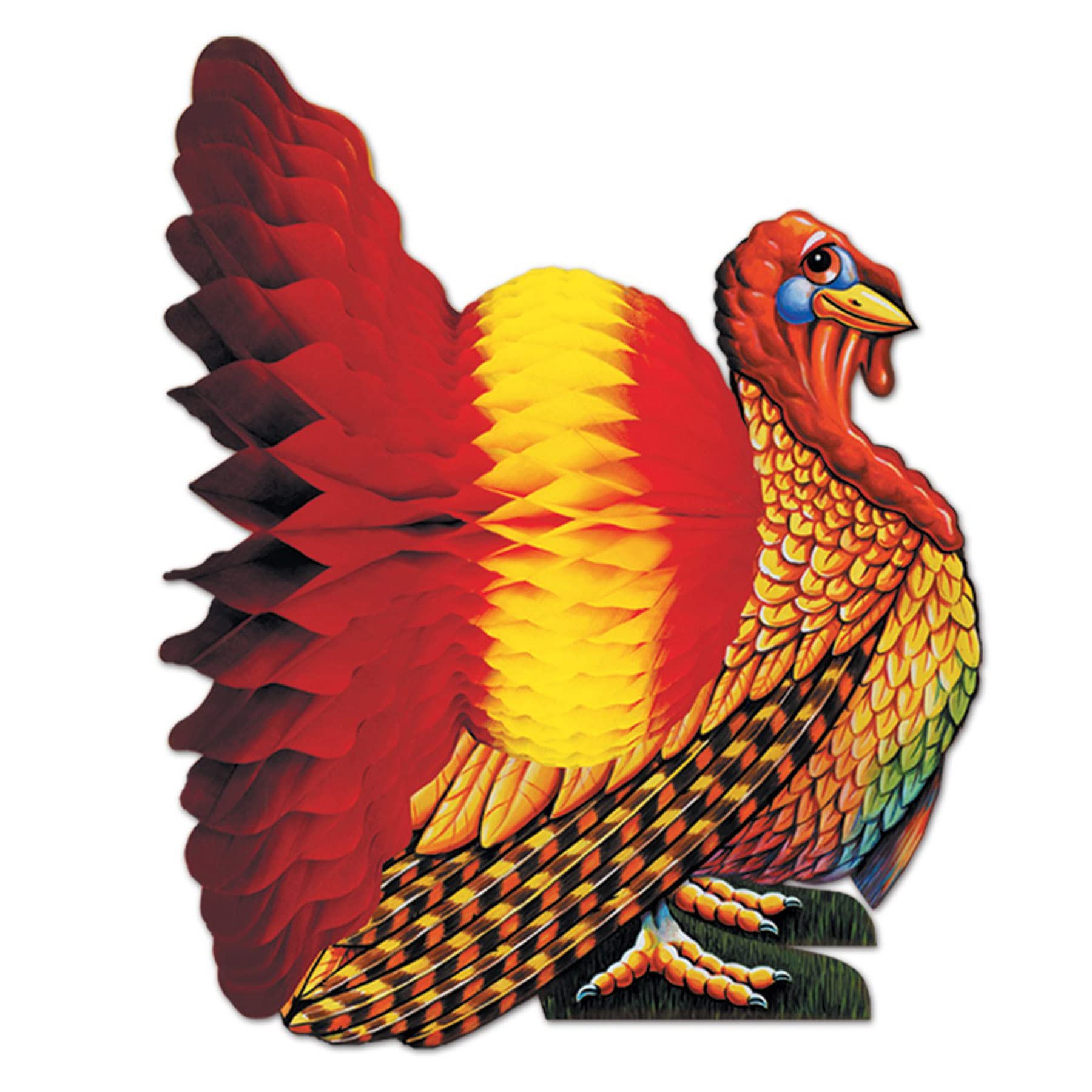 Centro De Mesa Beistle, Pañuelo Colorido, Pavo, 30 Cm De Altura - Venta Internacional.