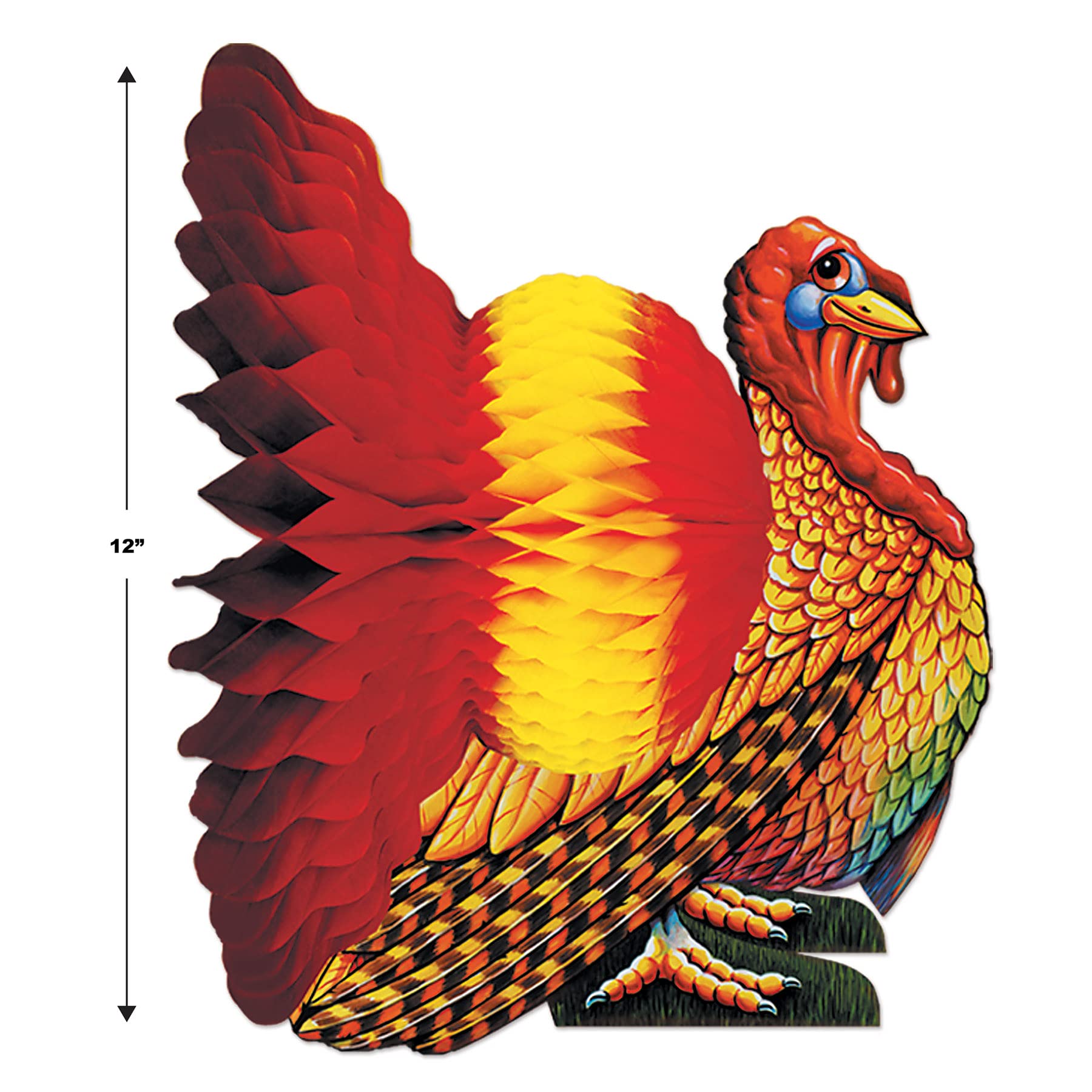 Foto 3 pulgar | Centro De Mesa Beistle, Pañuelo Colorido, Pavo, 30 Cm De Altura - Venta Internacional.