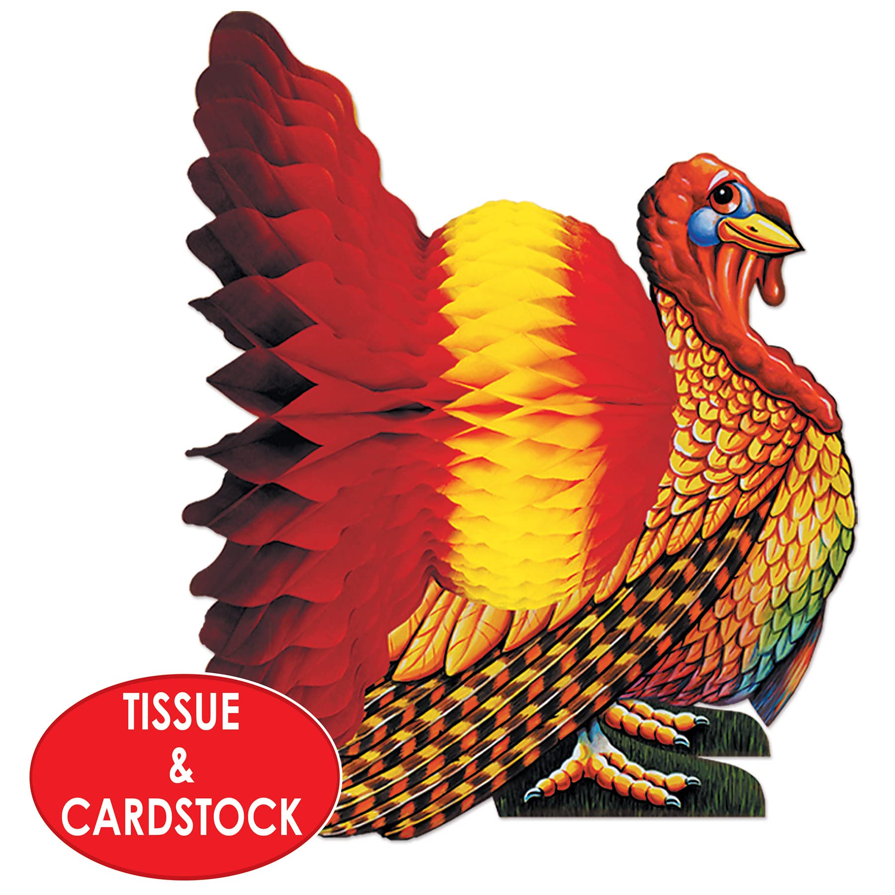 Foto 4 pulgar | Centro De Mesa Beistle, Pañuelo Colorido, Pavo, 30 Cm De Altura - Venta Internacional.