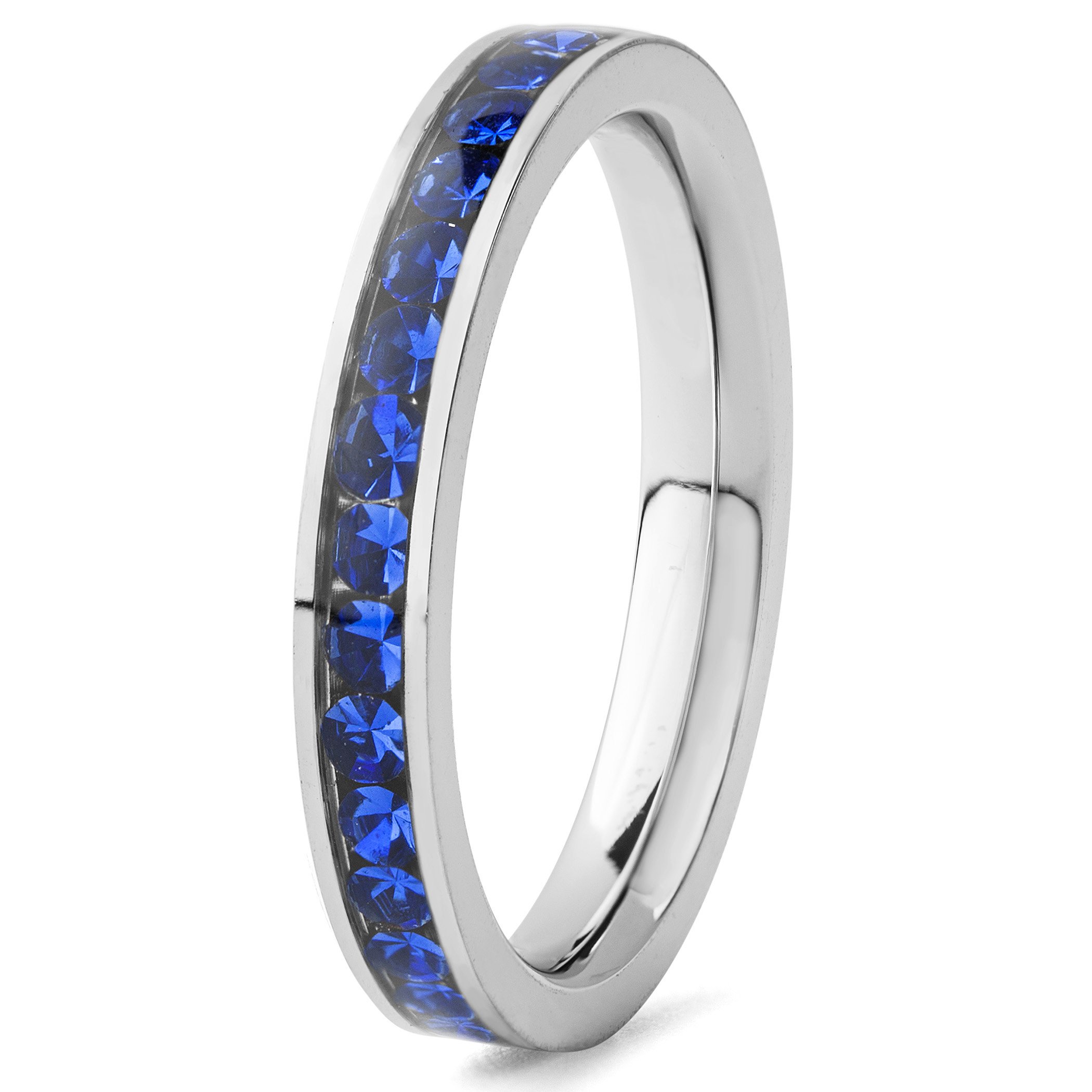 Foto 1 | Anillo West Coast Jewelry Elya De Acero Inoxidable Con Circonita Cúbica - Venta Internacional.