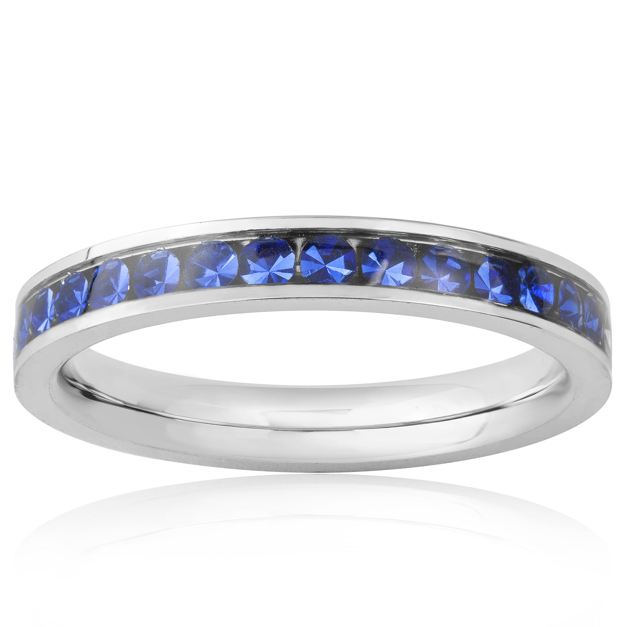 Foto 2 | Anillo West Coast Jewelry Elya De Acero Inoxidable Con Circonita Cúbica - Venta Internacional.