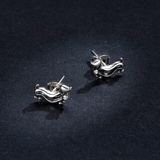 Foto 3 | Aretes Chualda Perro Salchicha De Plata .925 Con Chapa De Platino Se Pueden Mojar