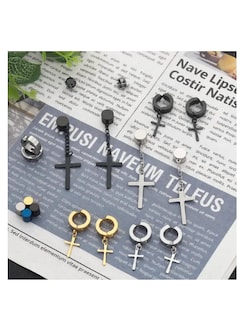 Foto 2 | 30 Piezas Aretes Falsos Piercing Hombre Y Mujer