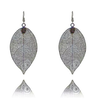 Foto 1 | Pendientes Huoguo Forma De Gotas Metálicas Con Borlas De Hojas De Doble Capa - Venta Internacional.