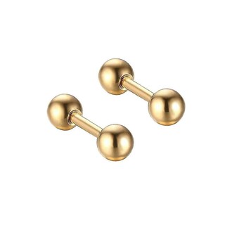 Foto 4 | Juego De 5 Pares De Pendientes Huoguo Con Forma De Barra De Acero Inoxidable - Venta Internacional.