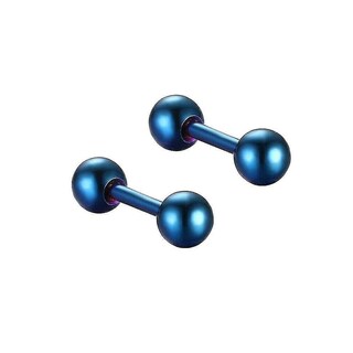 Foto 5 | Juego De 5 Pares De Pendientes Huoguo Con Forma De Barra De Acero Inoxidable - Venta Internacional.