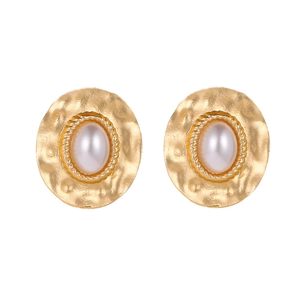 Foto 2 pulgar | Pendientes Huoguo Con Forma De Concha Retro Para Mujer - Venta Internacional.