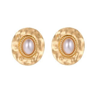 Foto 1 | Pendientes Huoguo Con Forma De Concha Retro Para Mujer - Venta Internacional.
