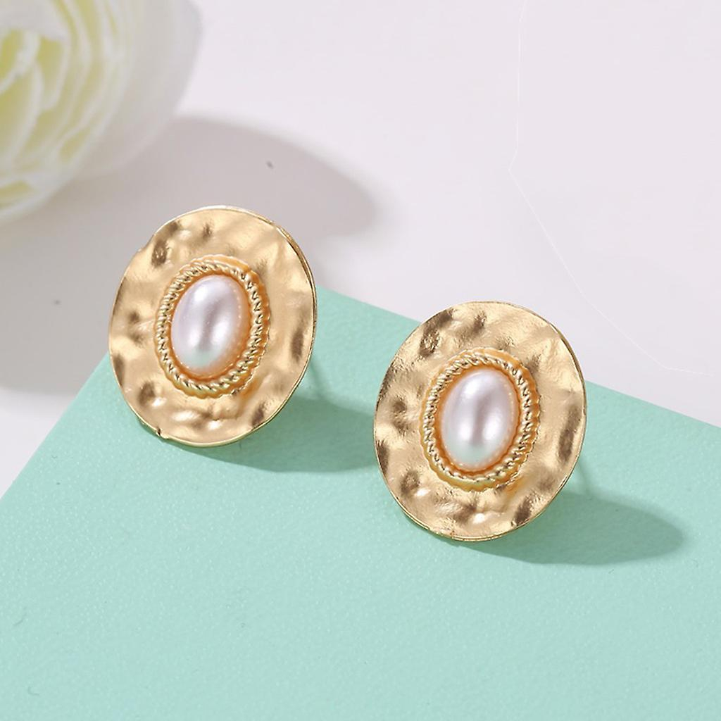 Foto 3 pulgar | Pendientes Huoguo Con Forma De Concha Retro Para Mujer - Venta Internacional.