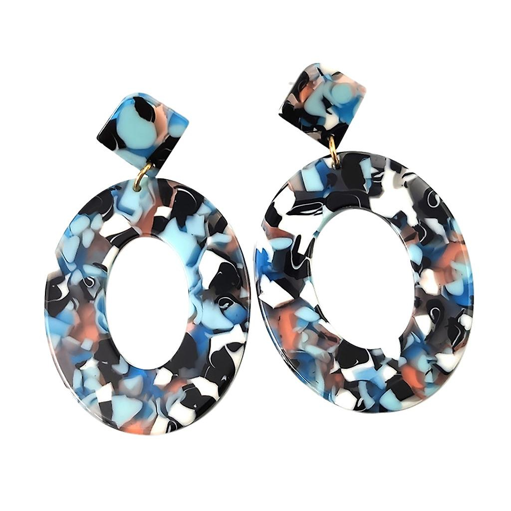 Foto 2 pulgar | Pendientes Huoguo Creative Acetate Plate Geometry Para Mujer - Venta Internacional.