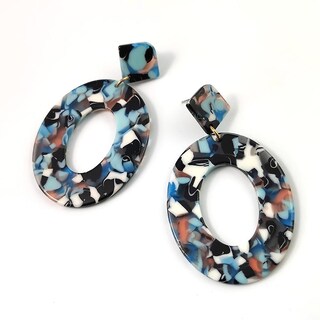 Foto 3 | Pendientes Huoguo Creative Acetate Plate Geometry Para Mujer - Venta Internacional.