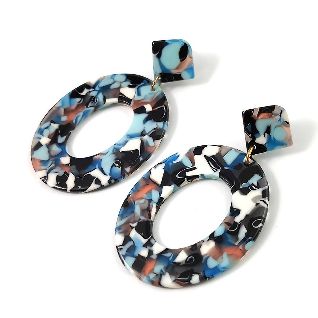 Foto 4 | Pendientes Huoguo Creative Acetate Plate Geometry Para Mujer - Venta Internacional.