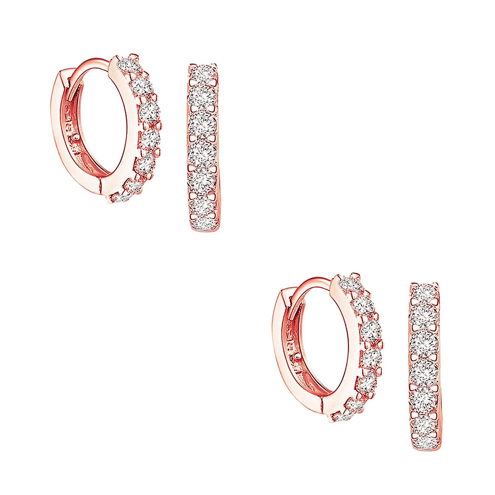 Foto 2 | Pendientes Huoguo  Modernos Pendientes De Tuerca Para Mujeres Y Hombres (2 Pares) - Venta Internacional.