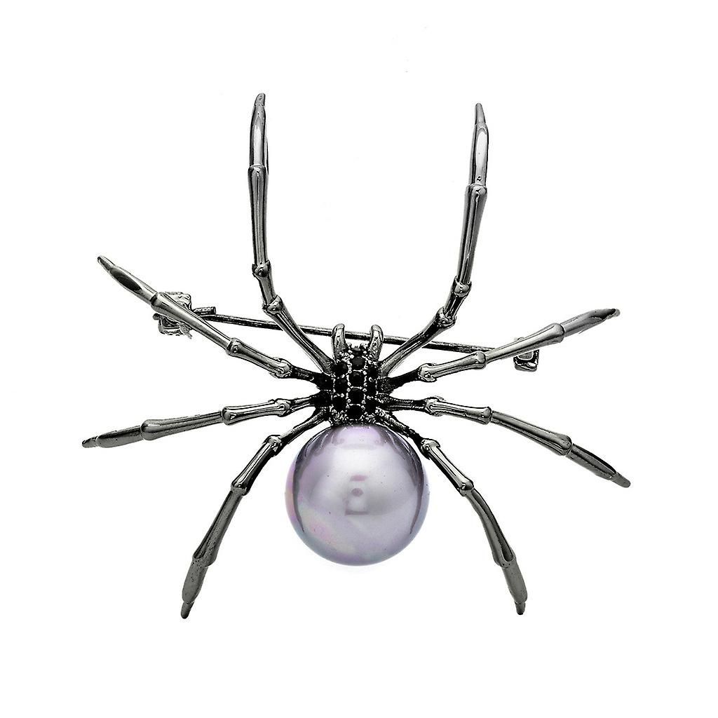 Foto 2 pulgar | Broche Huoguo Spider De Aleación Femenina De Alta Gama Con Perla De 5 Cm X 4 Cm - Venta Internacional.