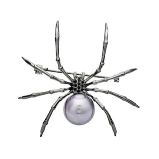 Foto 1 | Broche Huoguo Spider De Aleación Femenina De Alta Gama Con Perla De 5 Cm X 4 Cm - Venta Internacional.