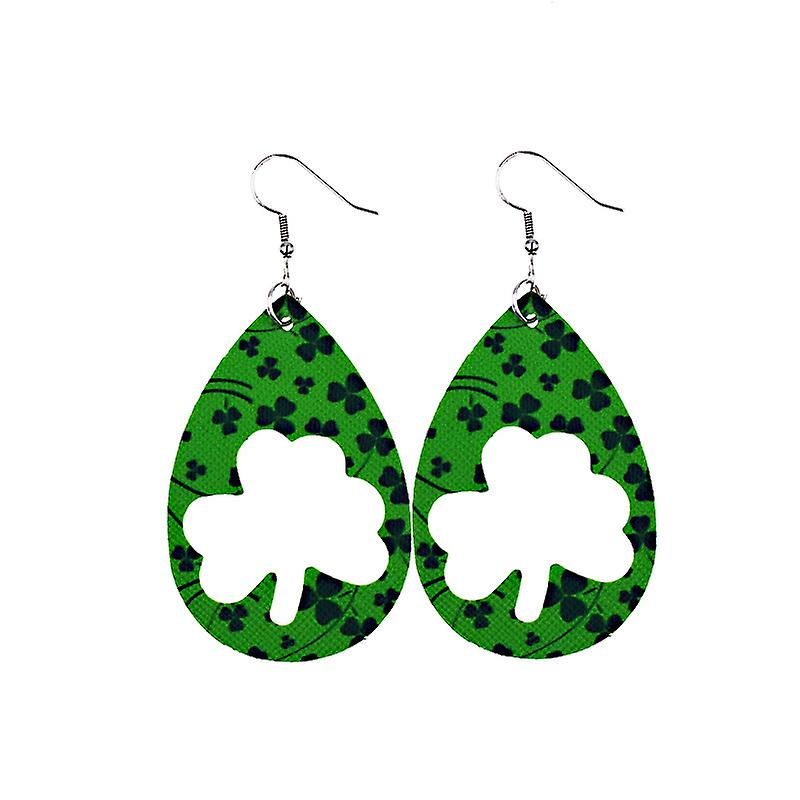 Foto 2 pulgar | Pendientes Huoguo Con Forma De Gota Verde Para El Día De San Patricio Para Mujer - Venta Internacional.