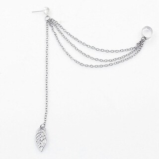Foto 2 | Pendientes Huoguo Estilo Punk Con Forma De Hoja Y Borla Para Mujer - Venta Internacional.