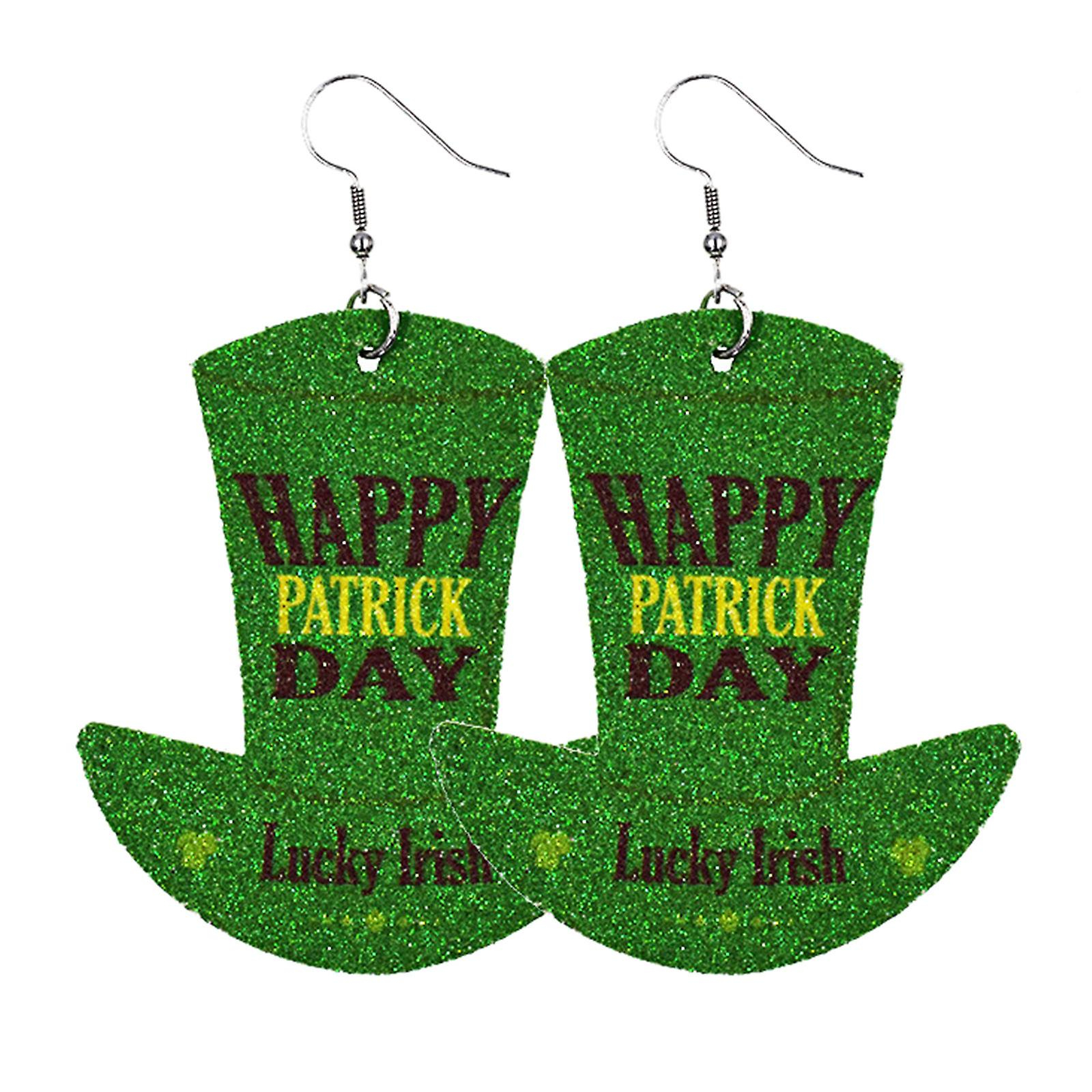 Foto 2 pulgar | Pendientes Huoguo Con Forma De Gota Verde Para El Día De San Patricio Para Mujer - Venta Internacional.
