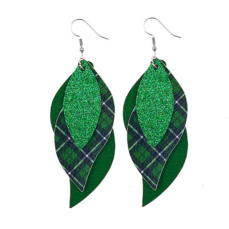 Foto 3 pulgar | Pendientes Huoguo Con Forma De Gota Verde Para El Día De San Patricio Para Mujer - Venta Internacional.