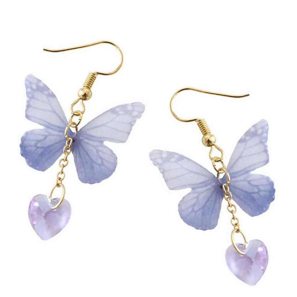 Foto 1 | Pendientes Huoguo Summer De Aleación Asimétrica Con Forma De Mariposa Y Perla - Venta Internacional.
