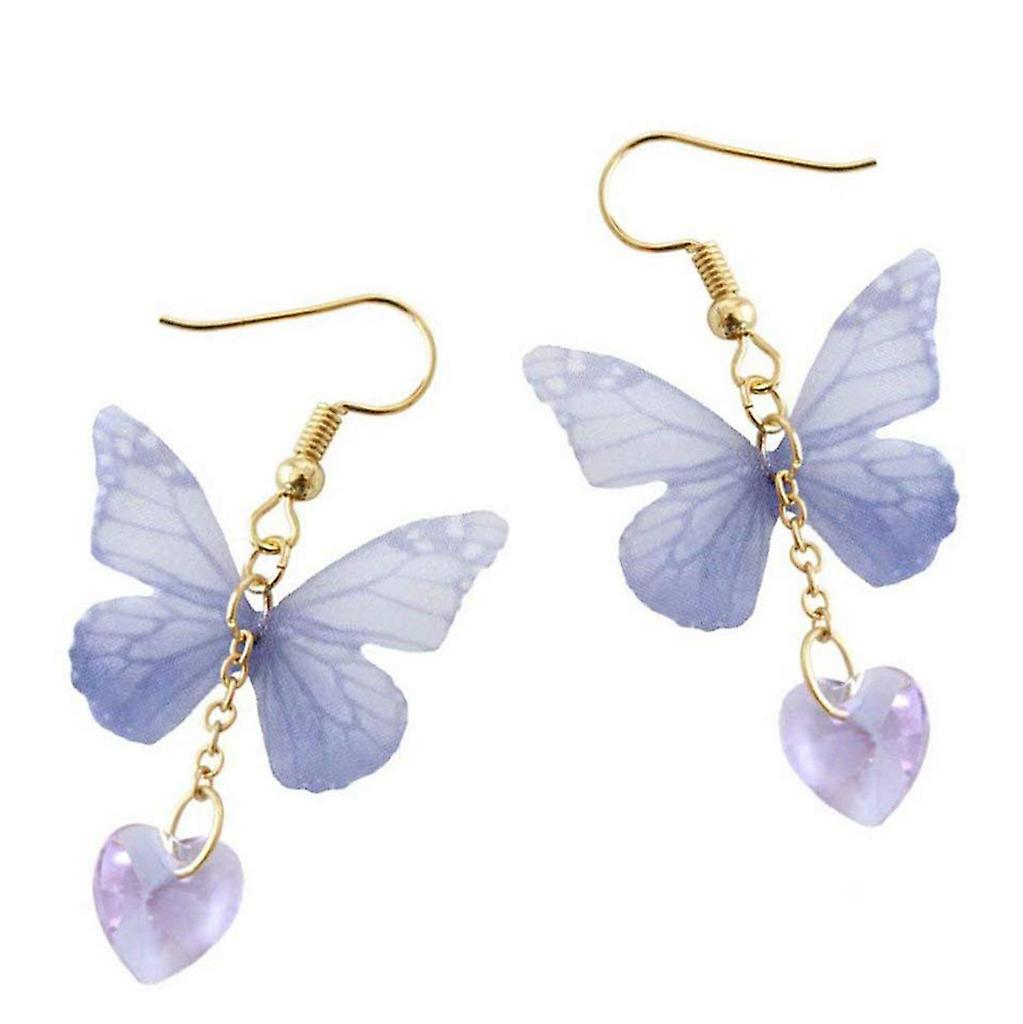 Foto 4 | Pendientes Huoguo Summer De Aleación Asimétrica Con Forma De Mariposa Y Perla - Venta Internacional.