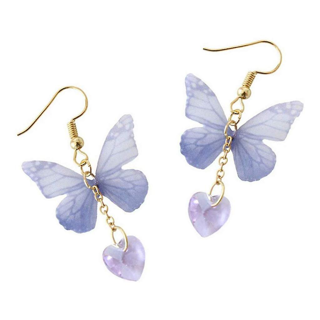 Foto 5 | Pendientes Huoguo Summer De Aleación Asimétrica Con Forma De Mariposa Y Perla - Venta Internacional.