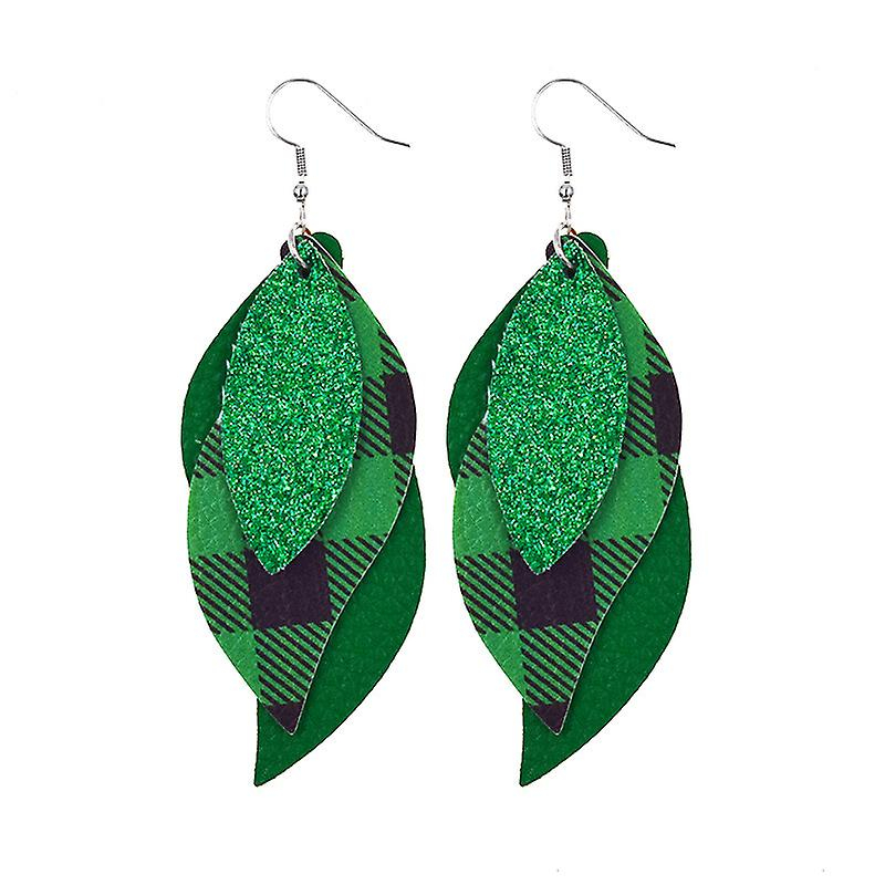 Foto 3 pulgar | Pendientes Huoguo Con Forma De Gota Verde Para El Día De San Patricio Para Mujer - Venta Internacional.