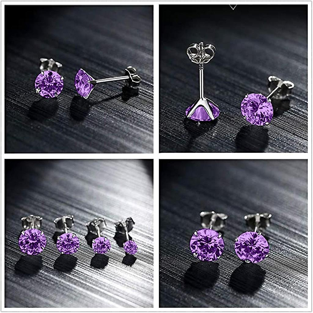 Foto 6 pulgar | Pendientes Huoguo Classic De Plata De Ley  Hipoalergénicos - Venta Internacional.