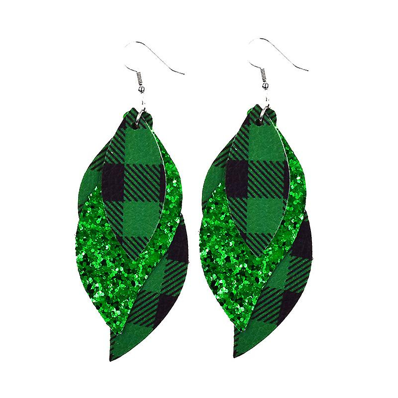 Foto 3 pulgar | Pendientes Huoguo Con Forma De Gota Verde Para El Día De San Patricio Para Mujer - Venta Internacional.