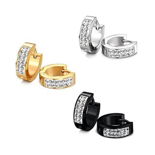 Foto 2 | Pendiente Flash Diamond Unisex De Acero De Titanio De Doble Cara - Venta Internacional.