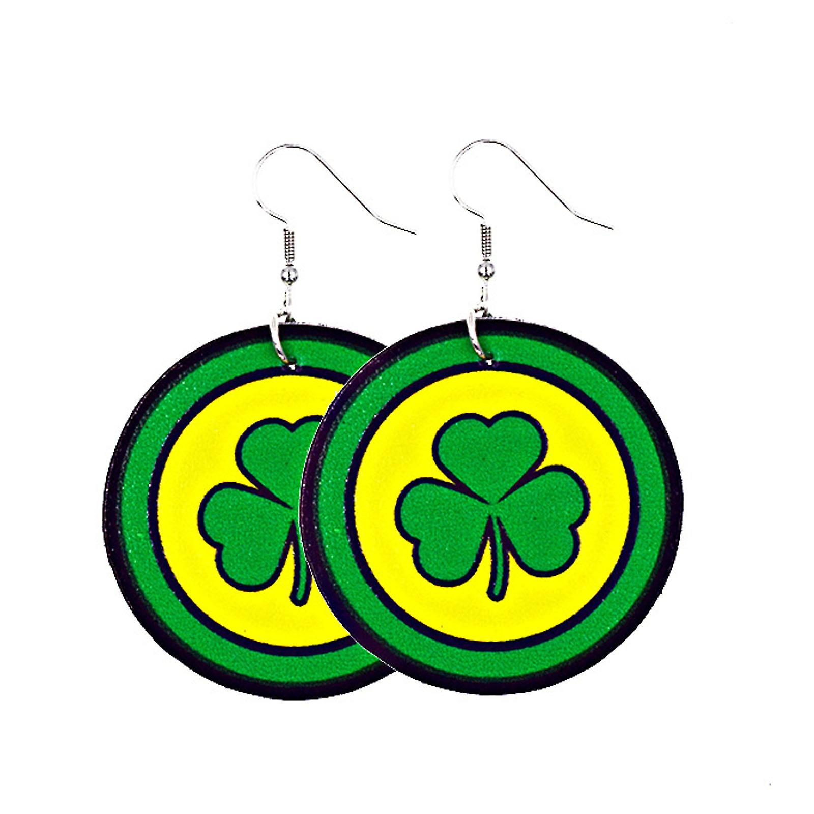 Foto 2 pulgar | Pendientes Huoguo Con Forma De Gota Verde Para El Día De San Patricio Para Mujer - Venta Internacional.