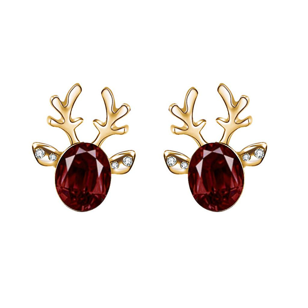 Foto 2 pulgar | Pendientes Con Forma De Ciervo Y Cuerno  Bohemio  Con Forma De Oruga - Venta Internacional.