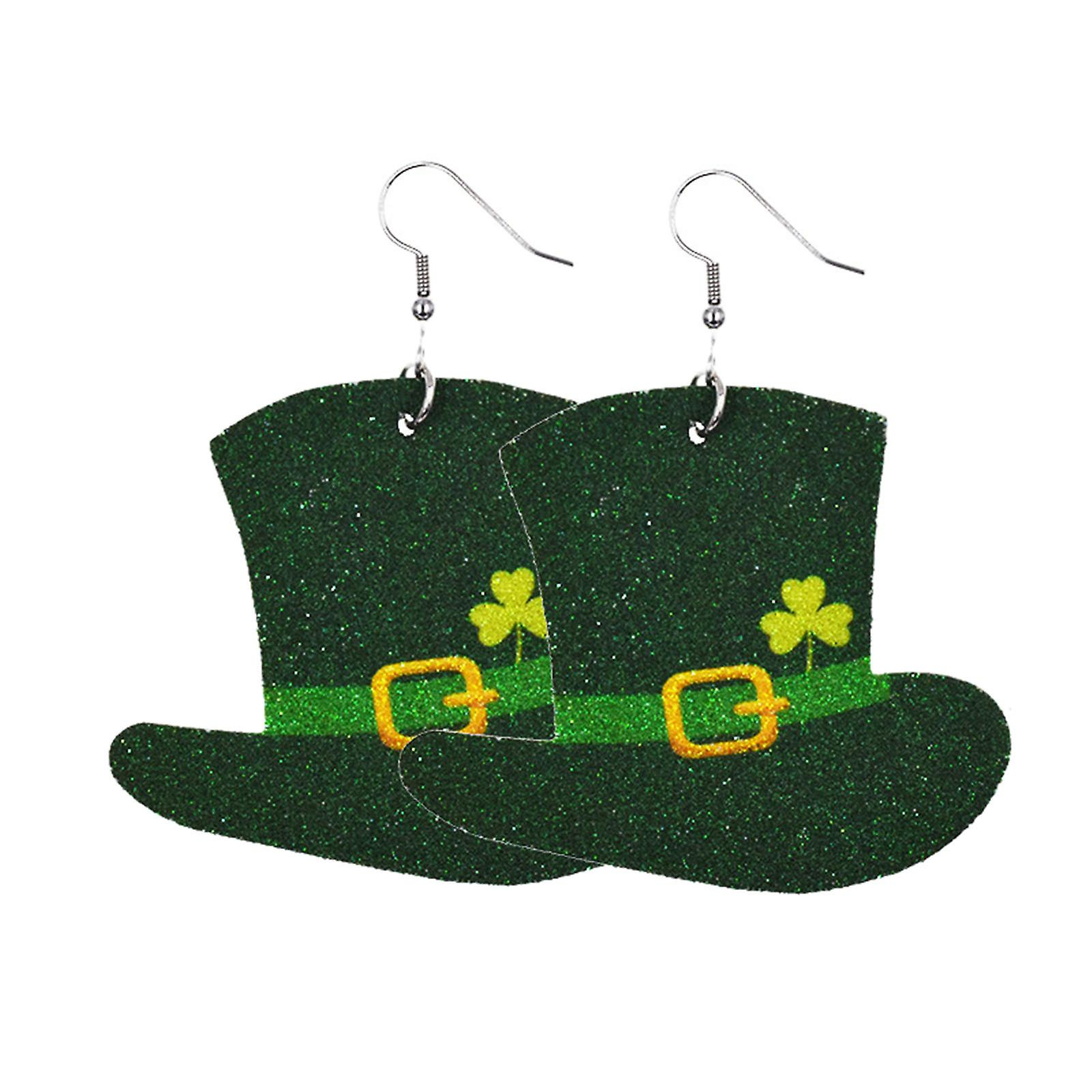 Foto 3 pulgar | Pendientes Huoguo Con Forma De Gota Verde Para El Día De San Patricio Para Mujer - Venta Internacional.
