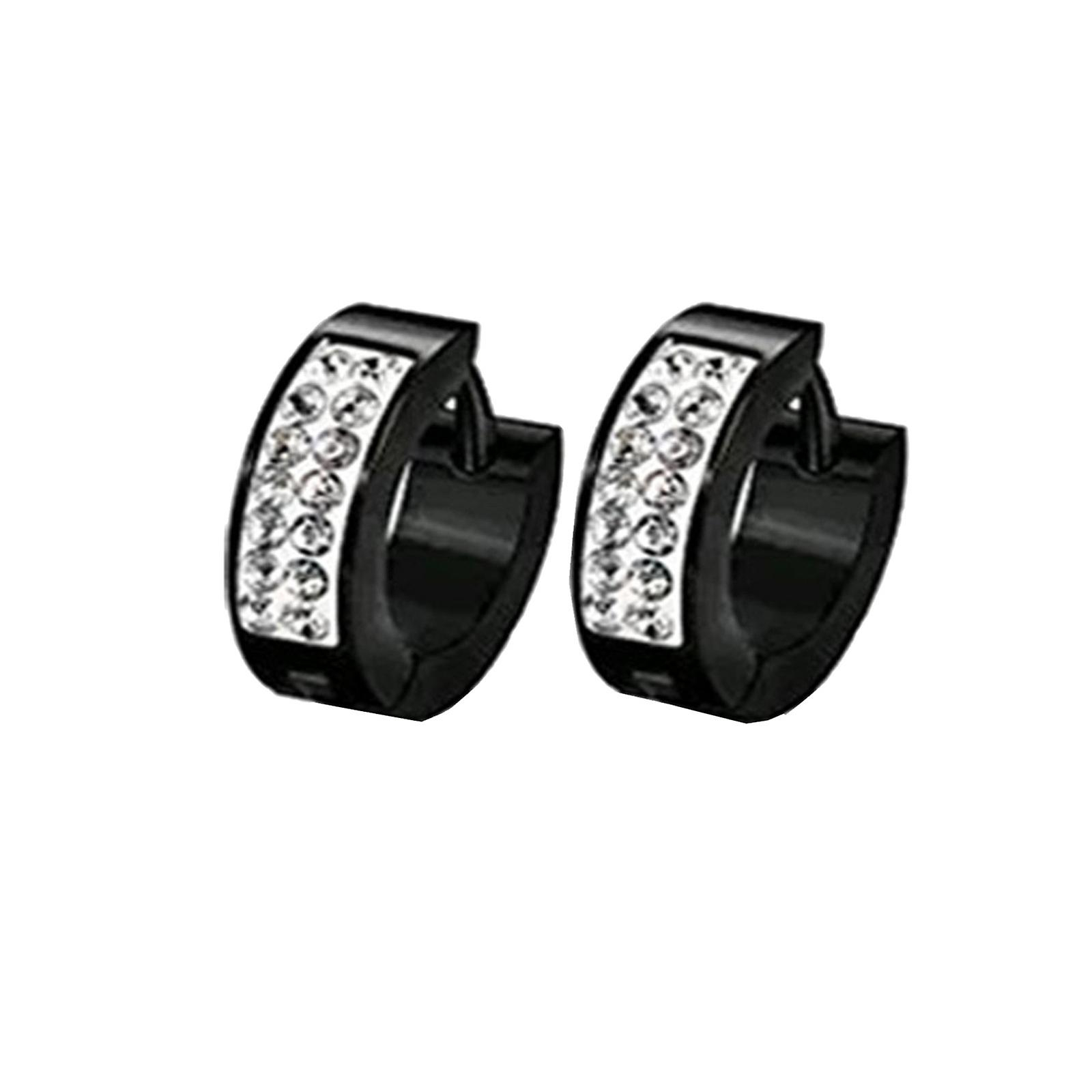 Foto 2 pulgar | Pendiente Flash Diamond Unisex De Acero De Titanio De Doble Cara - Venta Internacional.
