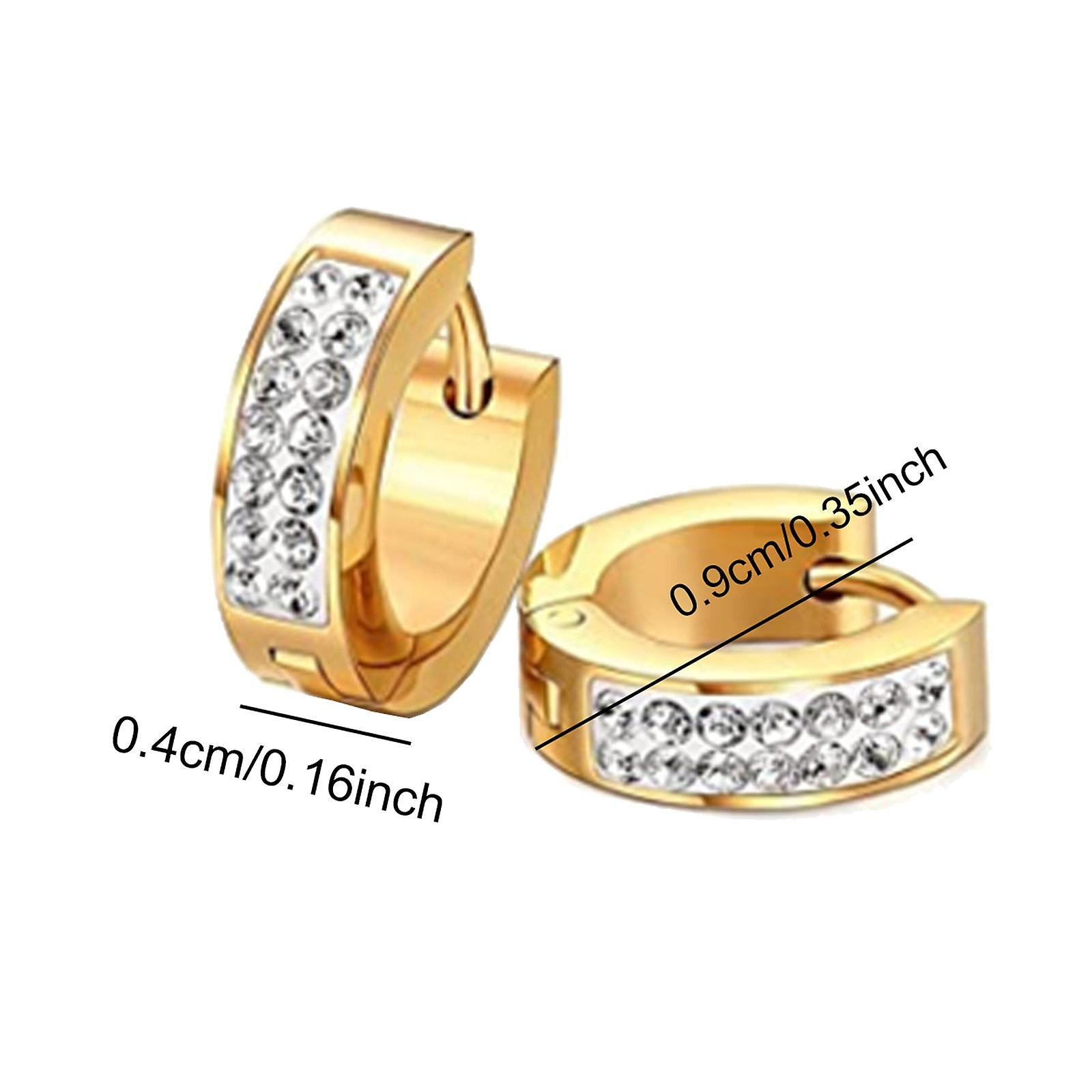 Foto 4 pulgar | Pendiente Flash Diamond Unisex De Acero De Titanio De Doble Cara - Venta Internacional.