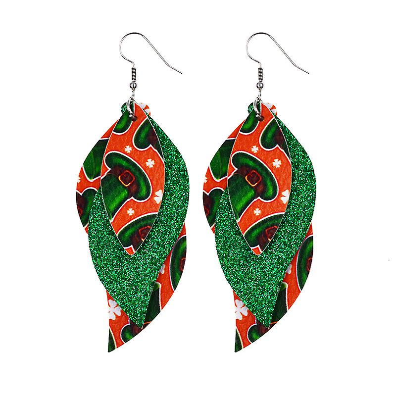 Foto 3 pulgar | Pendientes Huoguo Con Forma De Gota Verde Para El Día De San Patricio Para Mujer - Venta Internacional.
