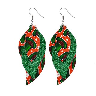 Foto 2 | Pendientes Huoguo Con Forma De Gota Verde Para El Día De San Patricio Para Mujer - Venta Internacional.