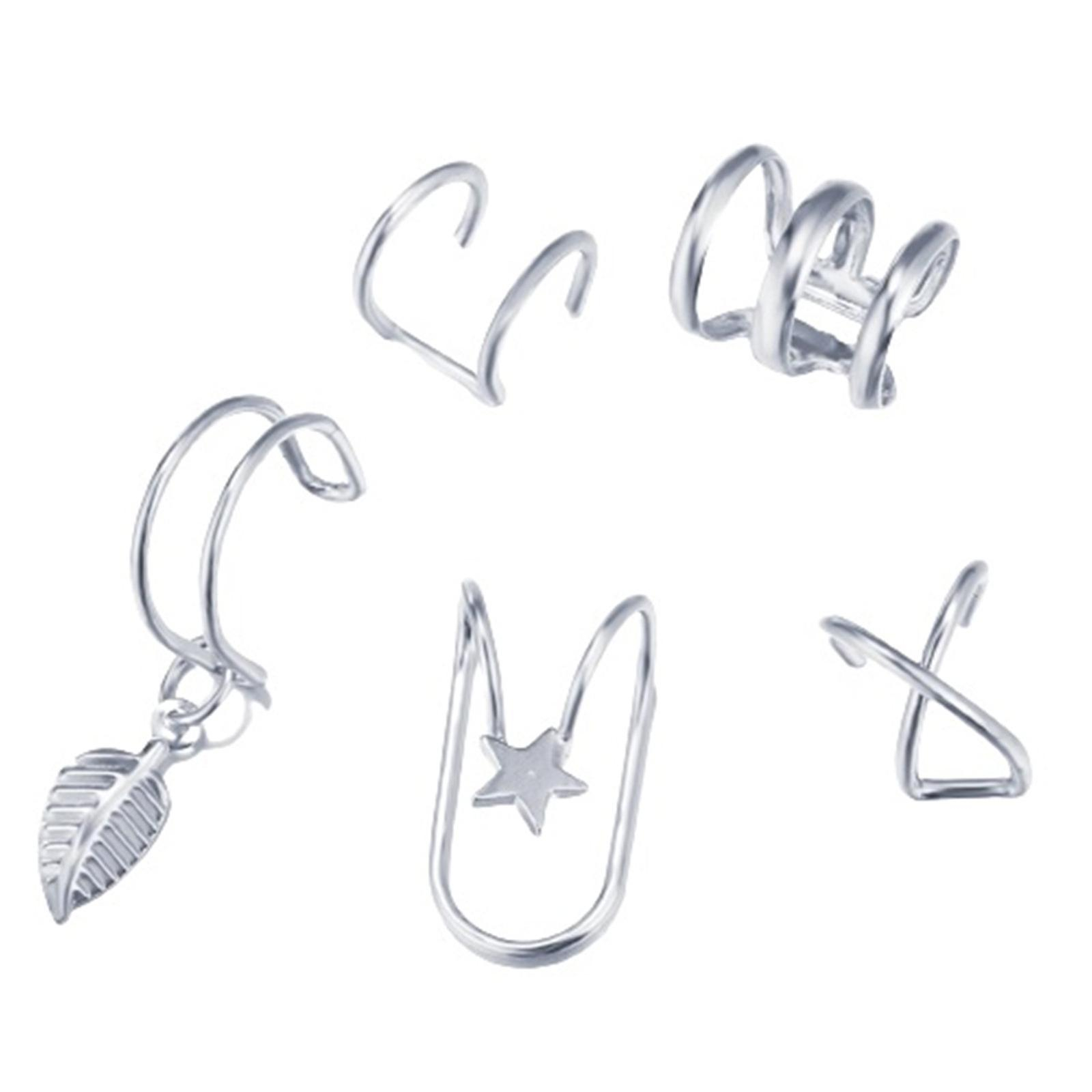 Juego De Pinzas Para Orejas Huoguo Creative Personality Double Cartilago - Venta Internacional.
