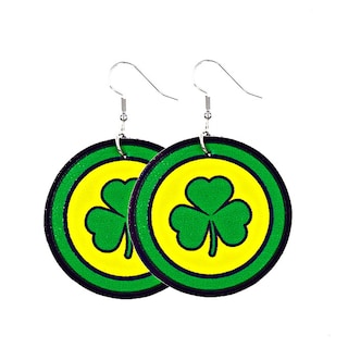 Foto 1 | Pendientes Huoguo Con Forma De Gota Verde Para El Día De San Patricio Para Mujer - Venta Internacional.