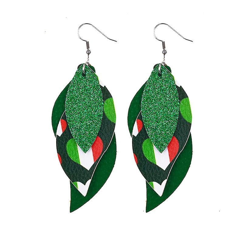 Foto 4 pulgar | Pendientes Huoguo Con Forma De Gota Verde Para El Día De San Patricio Para Mujer - Venta Internacional.