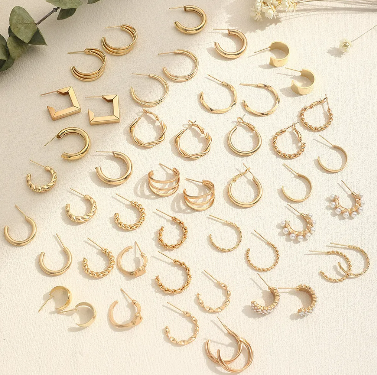Foto 3 pulgar | Aretes 35 Pares Pendientes Arracadas Para Mujer Moda