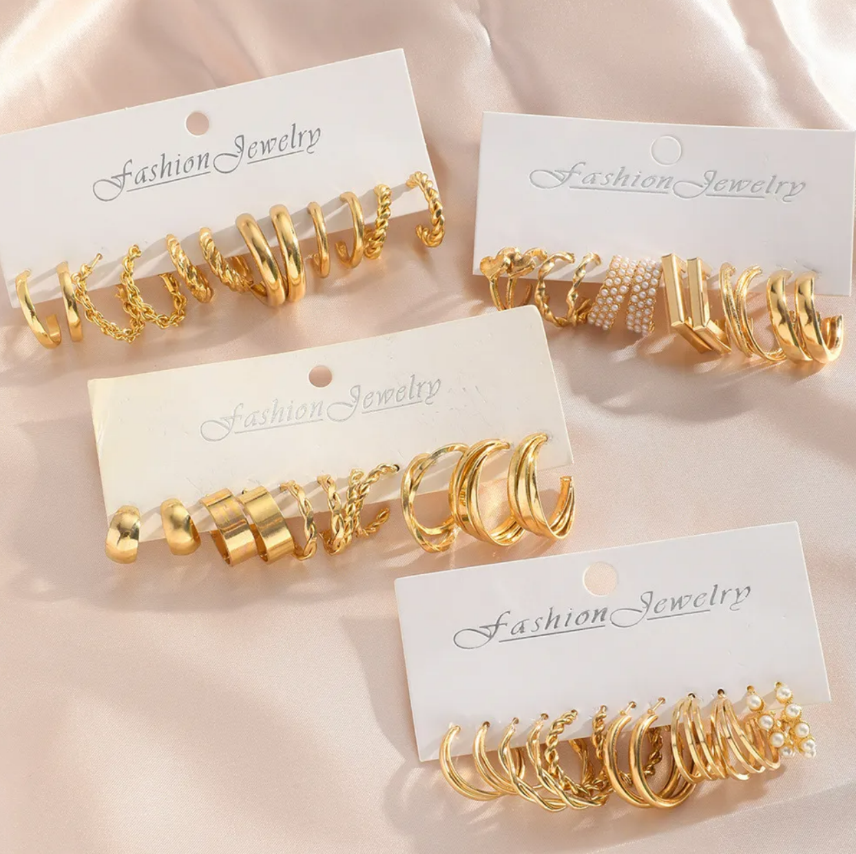 Foto 4 pulgar | Aretes 35 Pares Pendientes Arracadas Para Mujer Moda