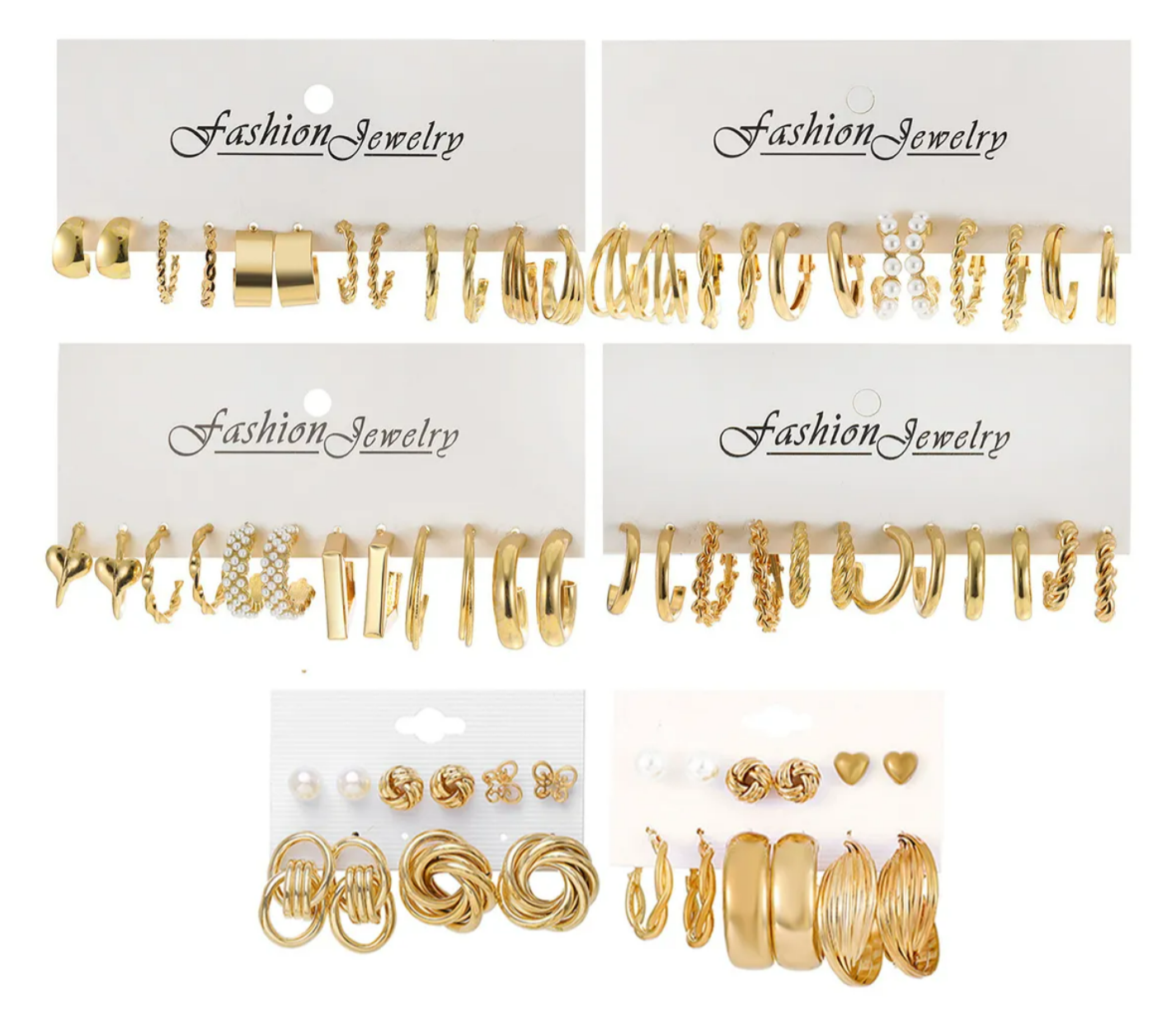 Foto 6 pulgar | Aretes 35 Pares Pendientes Arracadas Para Mujer Moda