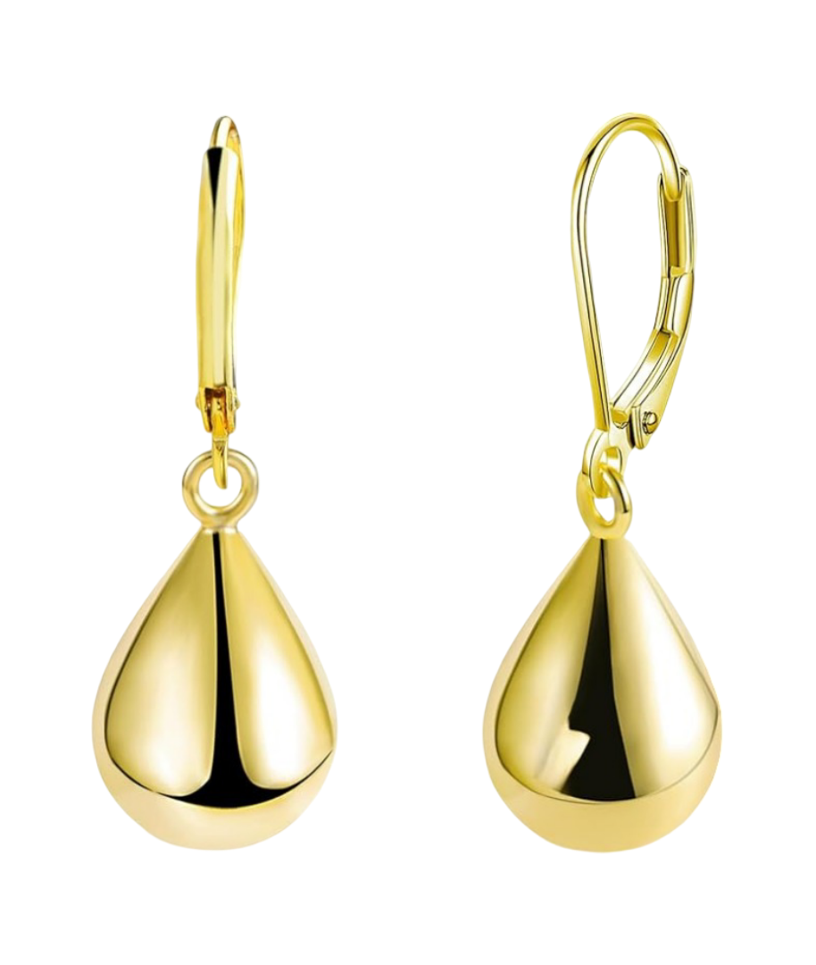 Foto 2 pulgar | Elegantes Aretes Xtellar Para Mujer En Oro De 14k Y Plata  Diseño De Gota Exquisito  Joyería Hipoalergénica Y Duradera