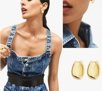 Foto 2 | Xtellar Aretes De Aro Dorados Para Mujer En Oro De 14 Quilates Set De Joyería Hipoalergénica Y Gruesa Los Acce