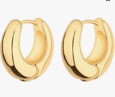 Foto 4 | Xtellar Aretes De Aro Dorados Para Mujer En Oro De 14 Quilates Set De Joyería Hipoalergénica Y Gruesa Los Acce