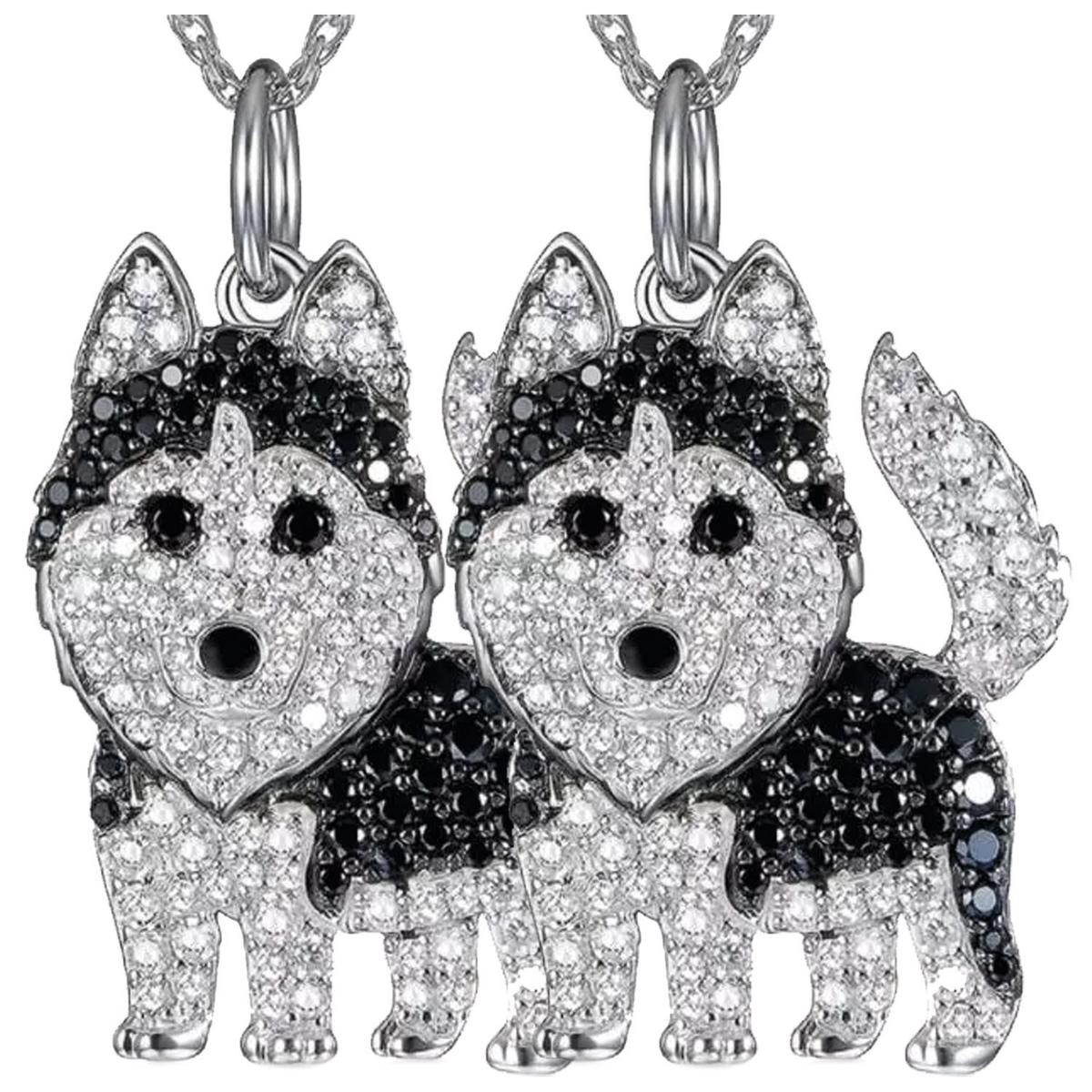 Mascotas Dije Y Collares High Monaco  Mxkgo-002 2 Piezas Plata